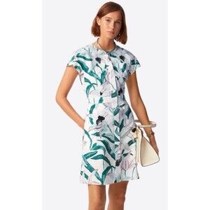 Tory Burch Printed Cotton Shirtdress in Desert Bloom Size 2
